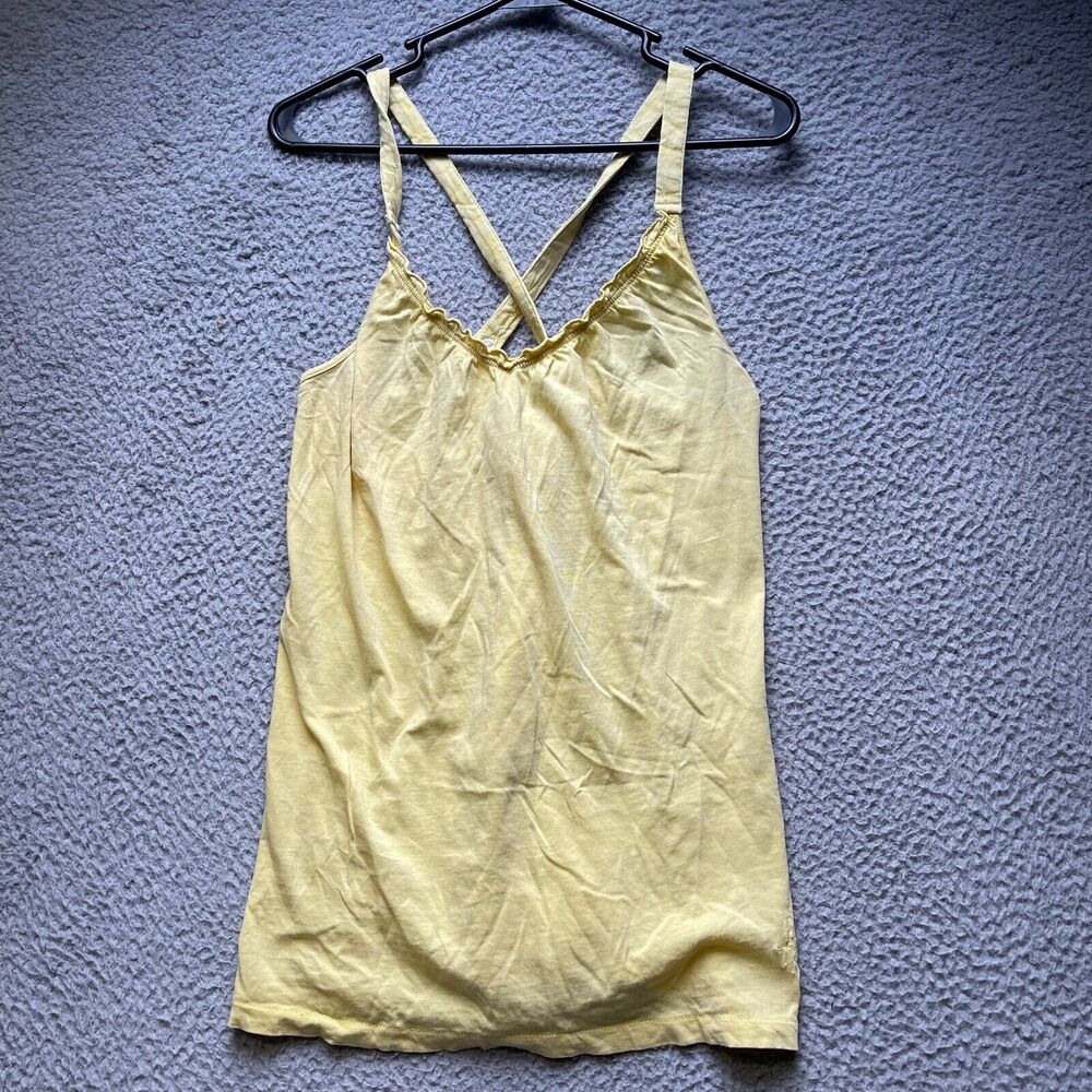 Honolua Wahine Tank Top Womens XL Yellow Hawaii Sleeveless Shirt